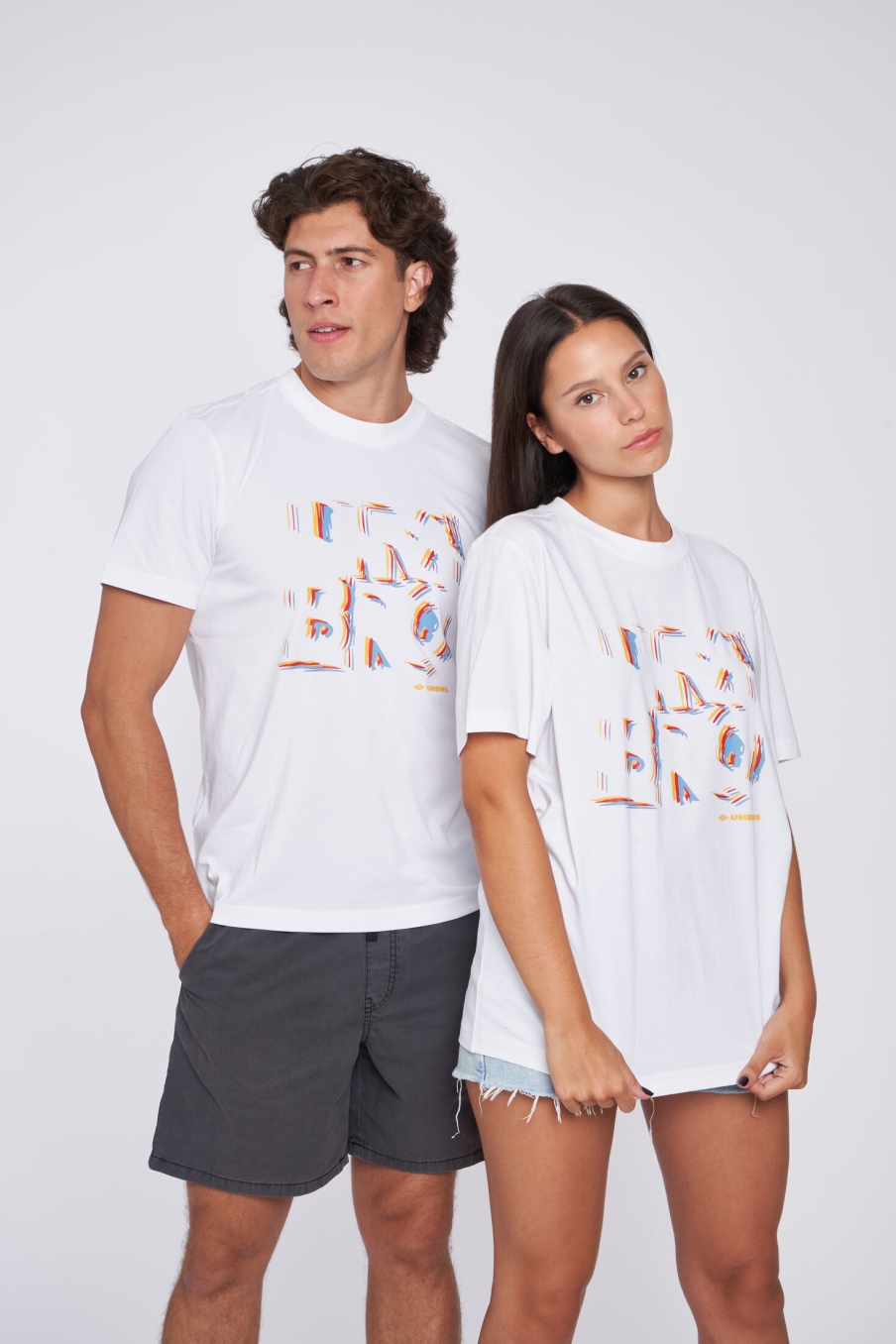Camiseta Umbro Box Logo Graphic Graphic Branco Brilhante