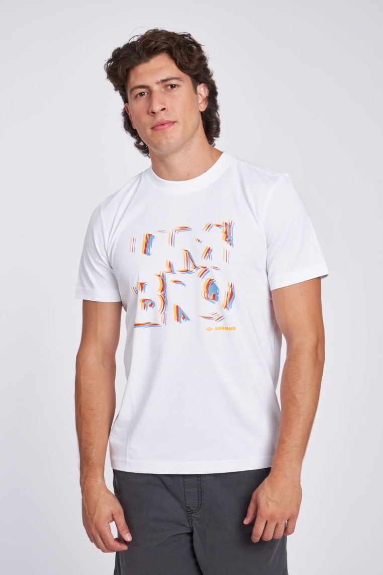 Umbro Box Logo Graphic Tee Brillantes weißes T-Shirt
