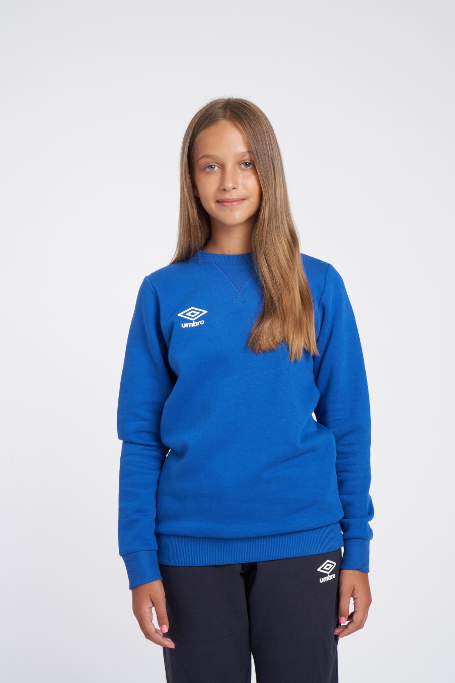 Sudadera Umbro Wardrobe Small Logo Junior Royal