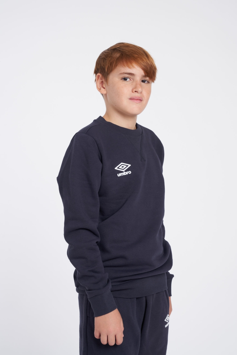 Umbro Wardrobe Small Logo Sweatshirt Junior Navy