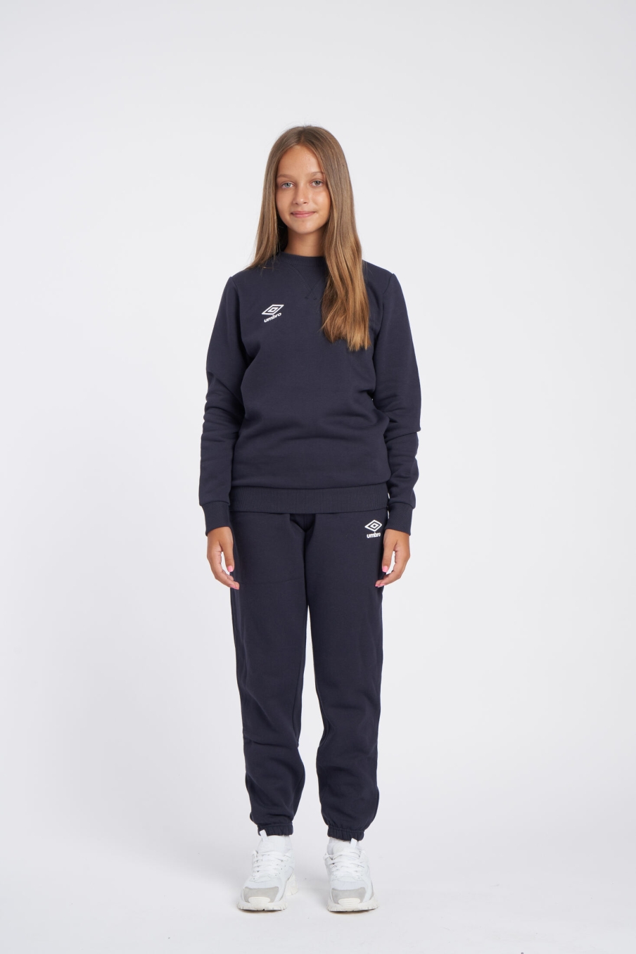 Umbro Wardrobe Small Logo Sweatshirt Junior Navy