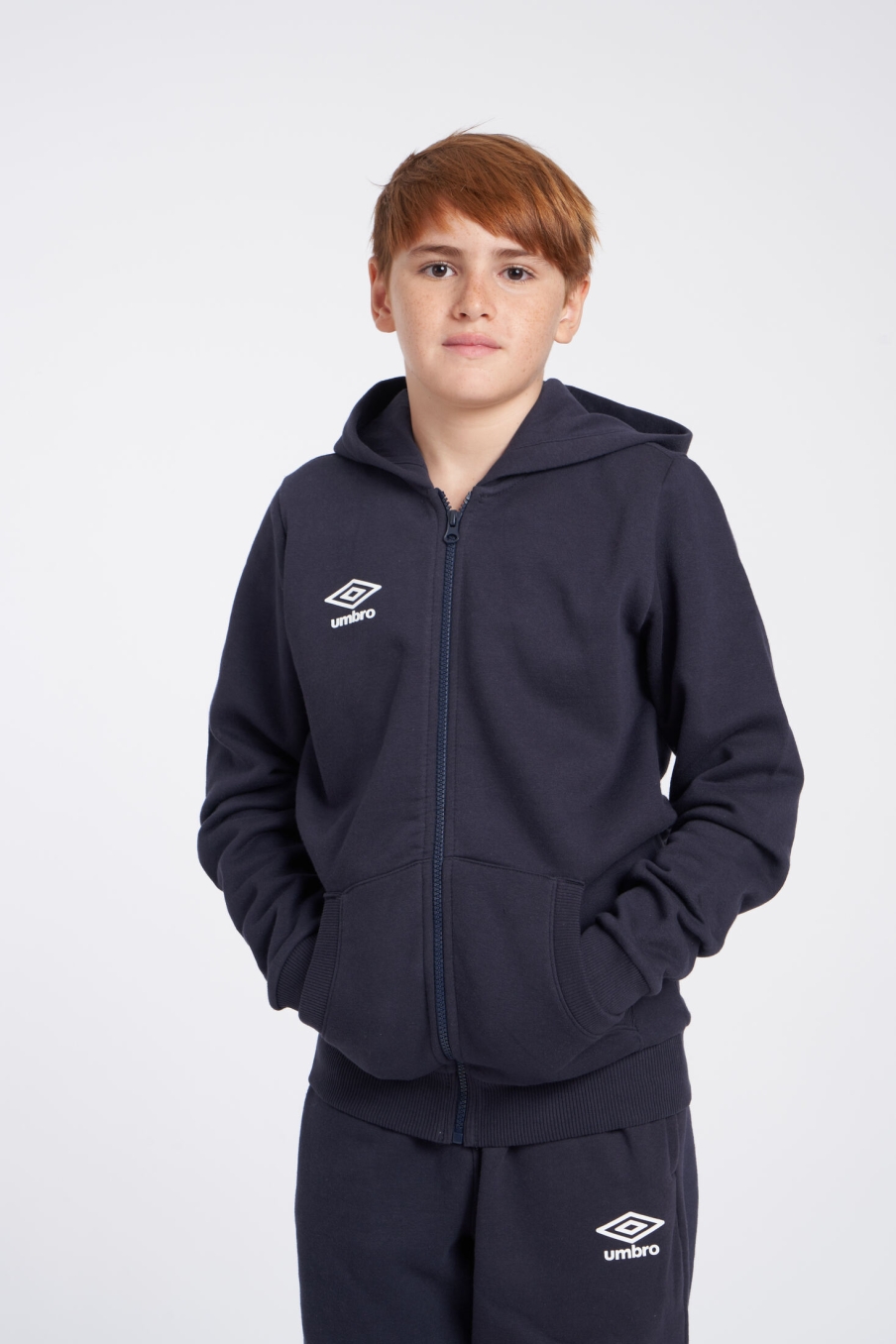 Guarda-roupa Umbro Moletom Com Capuz Pequeno Logo Junior Dark Navy