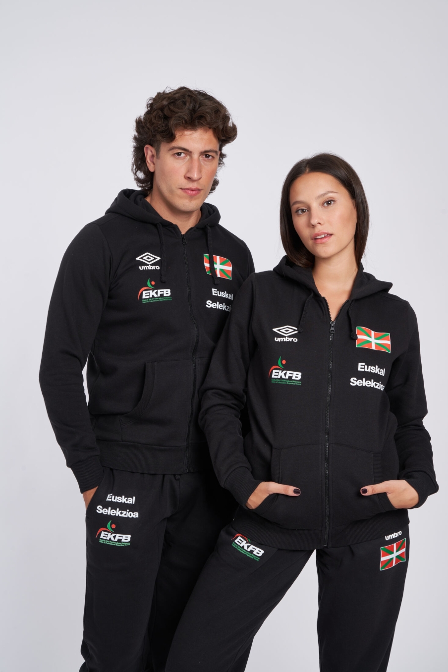 EUSKAL SELEKZIOA CAMINHADA/22 ZIP JAQUETA PRETA