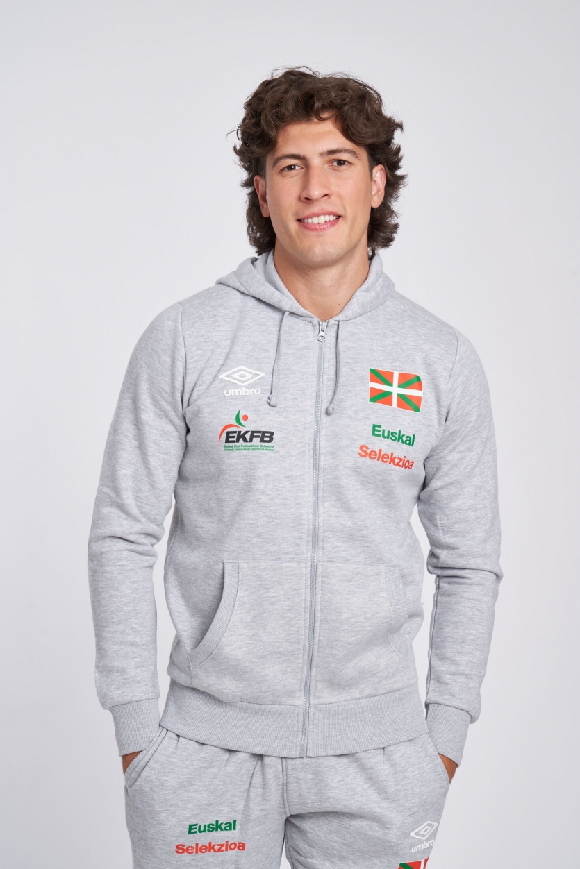 EUSKAL SELEKZIOA WALKING/22 ZIP JACKET GRAY