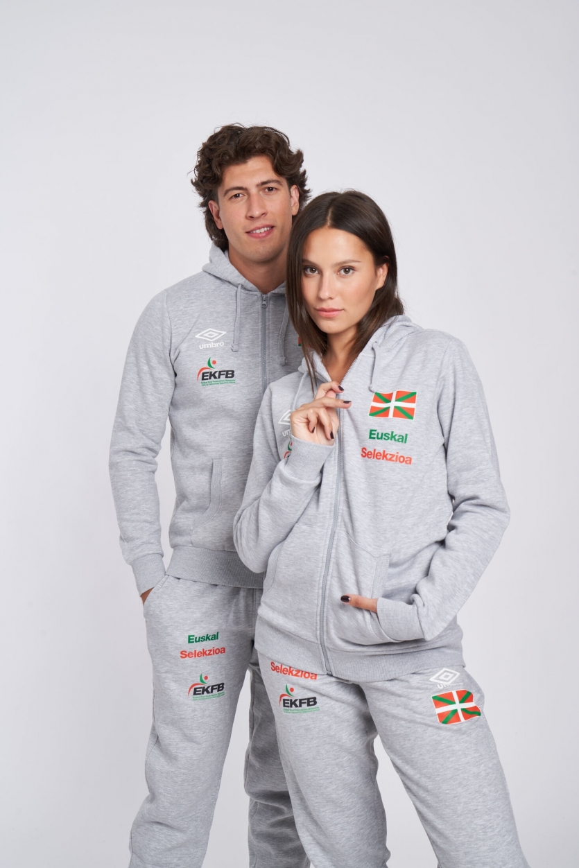 EUSKAL SELEKZIOA WALKING/22 ZIP JACKET GRAY 2