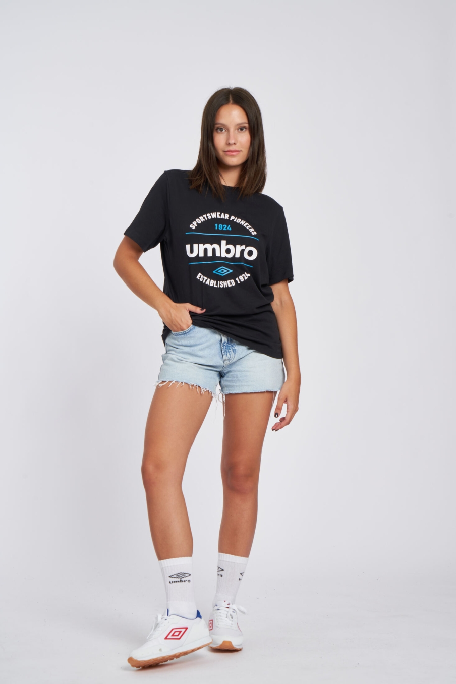UMBRO FW CIRCULAR GRAPHIC TEEBLACK T-SHIRT