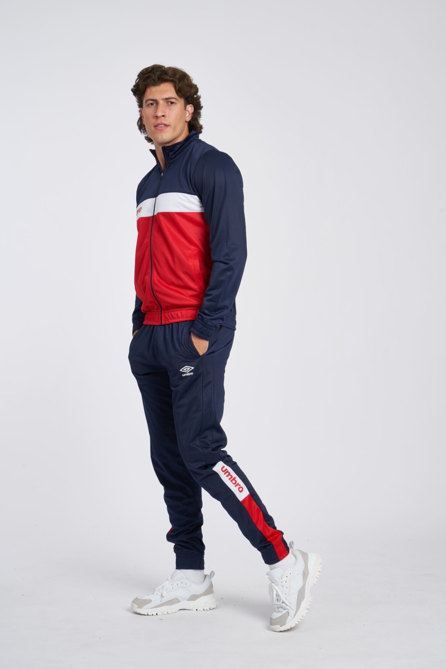 Umbro Fw Sportswear Track Top Jacket Dark Navy / Vermillion / Brilliant White
