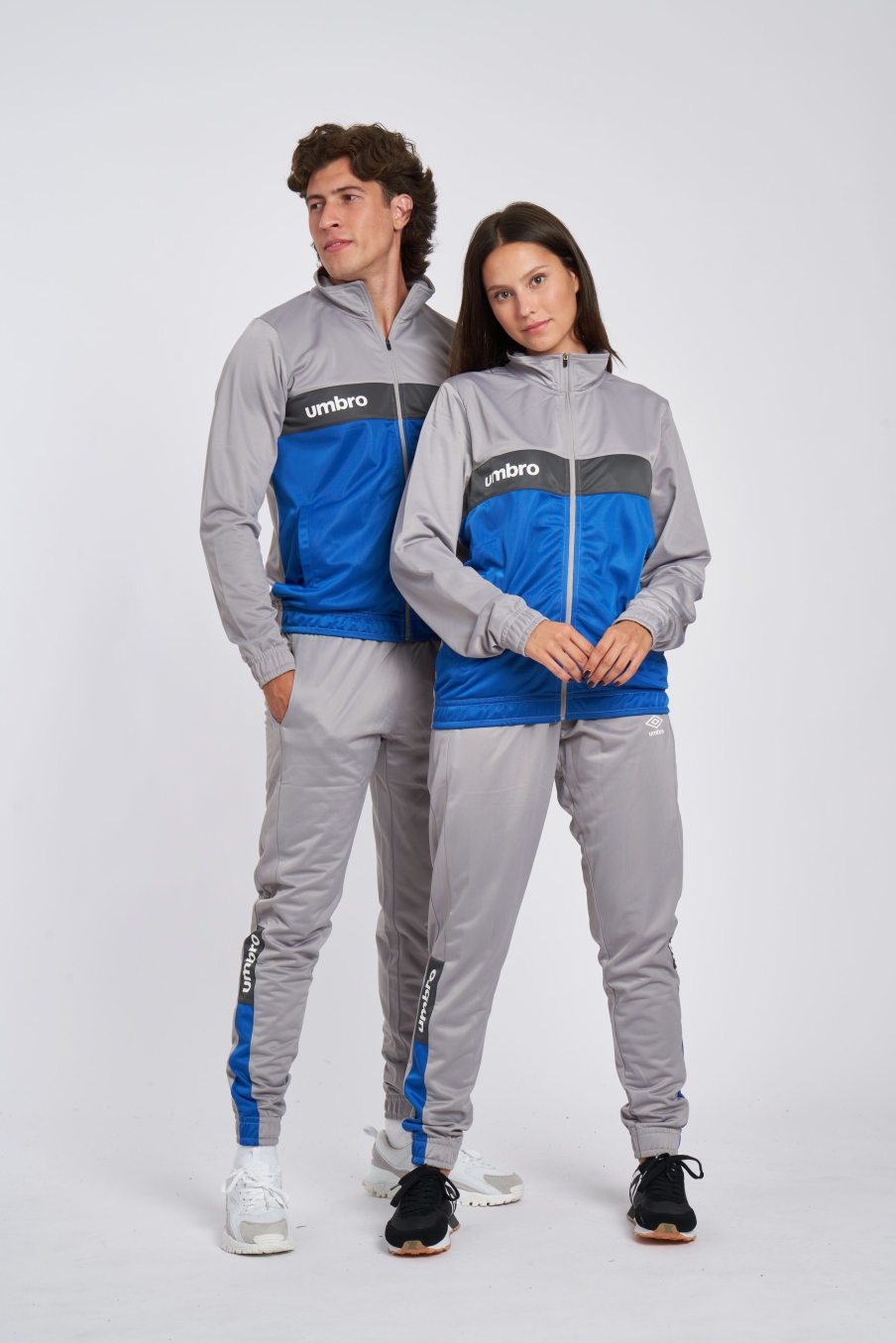 UMBRO FW SPORTSWEAR JAQUETA CINZA MARL / NOUVEAN MARINHA / WOODLAND GREY