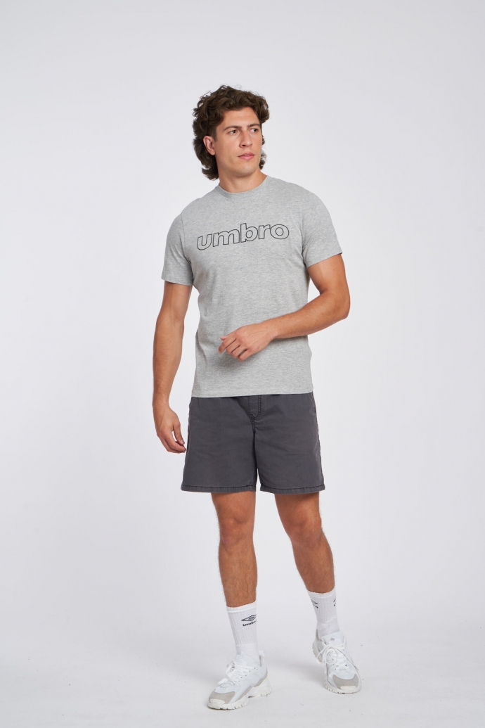 UMBRO FW LINEAR LOGO GRAPHIC TEEGREY...