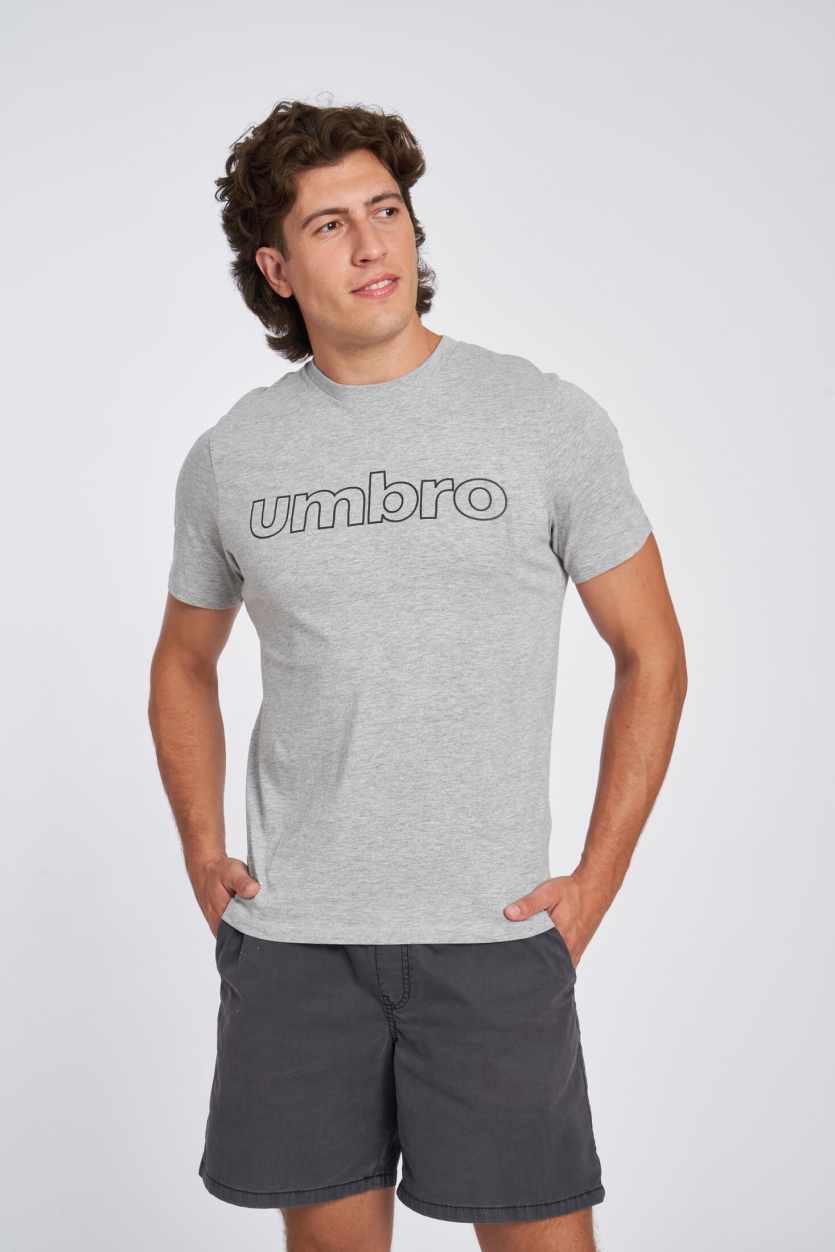 CAMISETA UMBRO FW LINEAR LOGO GRAPHIC TEEGREY MARL