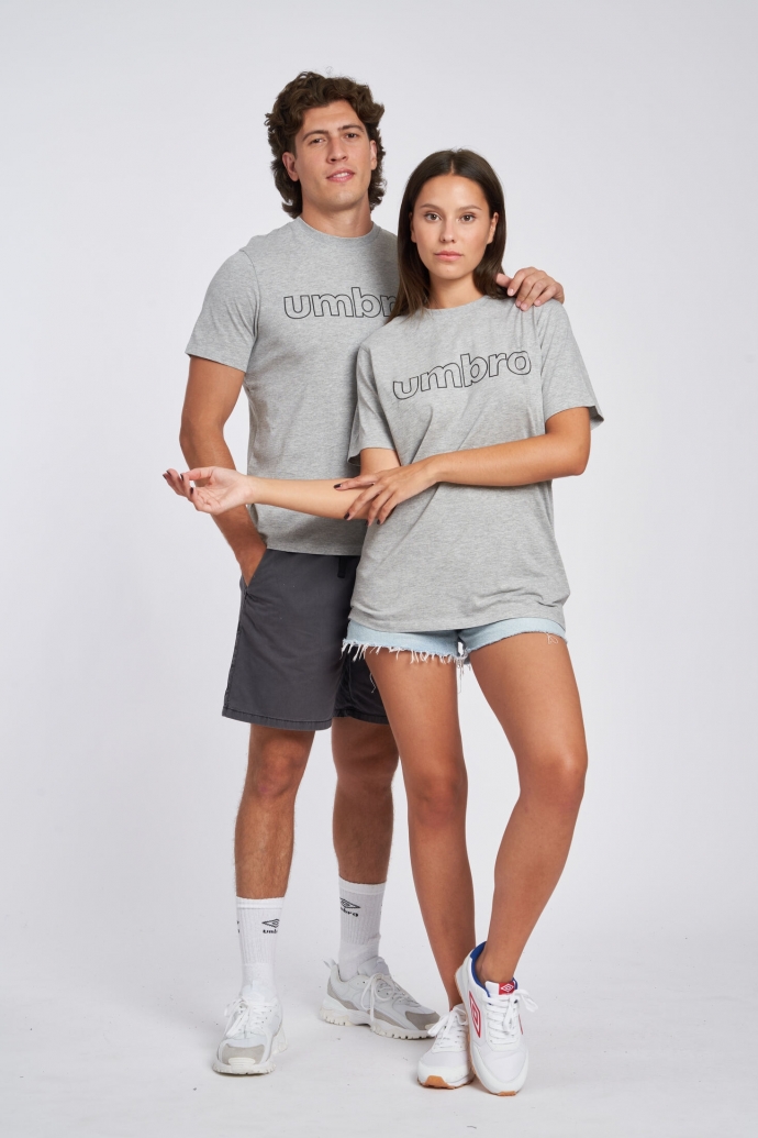 UMBRO FW LINEAR LOGO GRAPHIC TEEGREY...