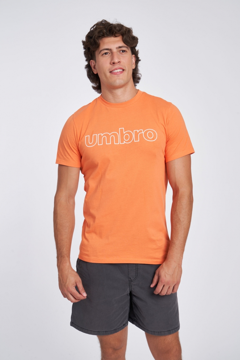 T-shirt de umbro FW Linear Logotipo Gráfico Teegrey Rose