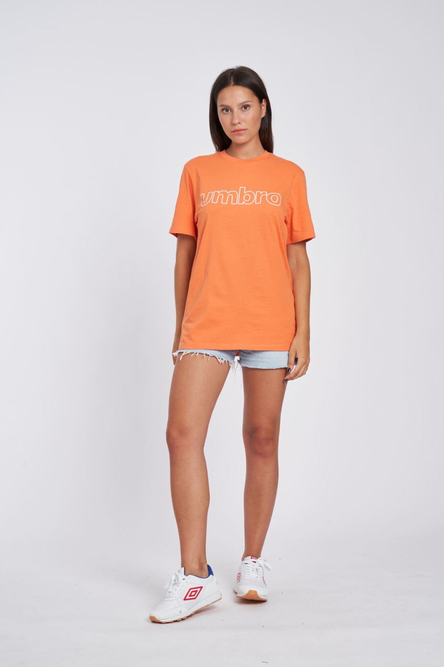 T-shirt de umbro FW Linear Logotipo Gráfico Teegrey Rose