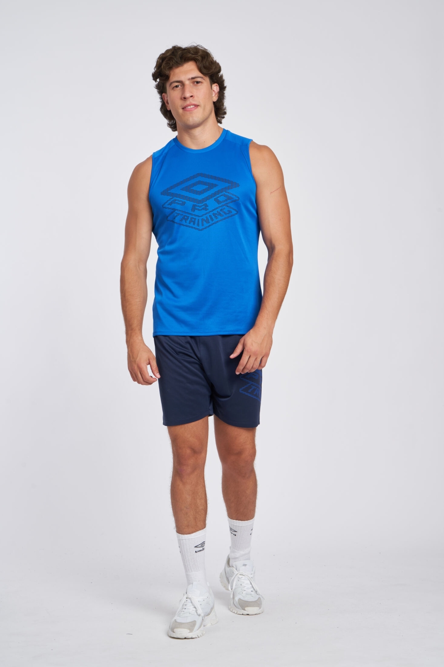 Umbro Short Deportivo Hombre Pro Training Active Poly Short azul