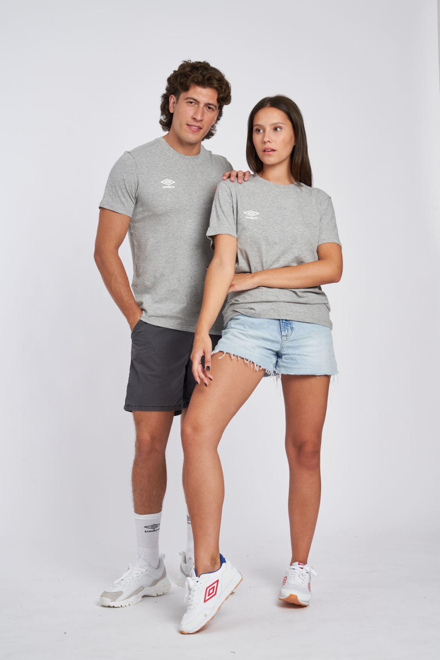 Umbro Wardrobe Small Logo T-shirt Gray / White