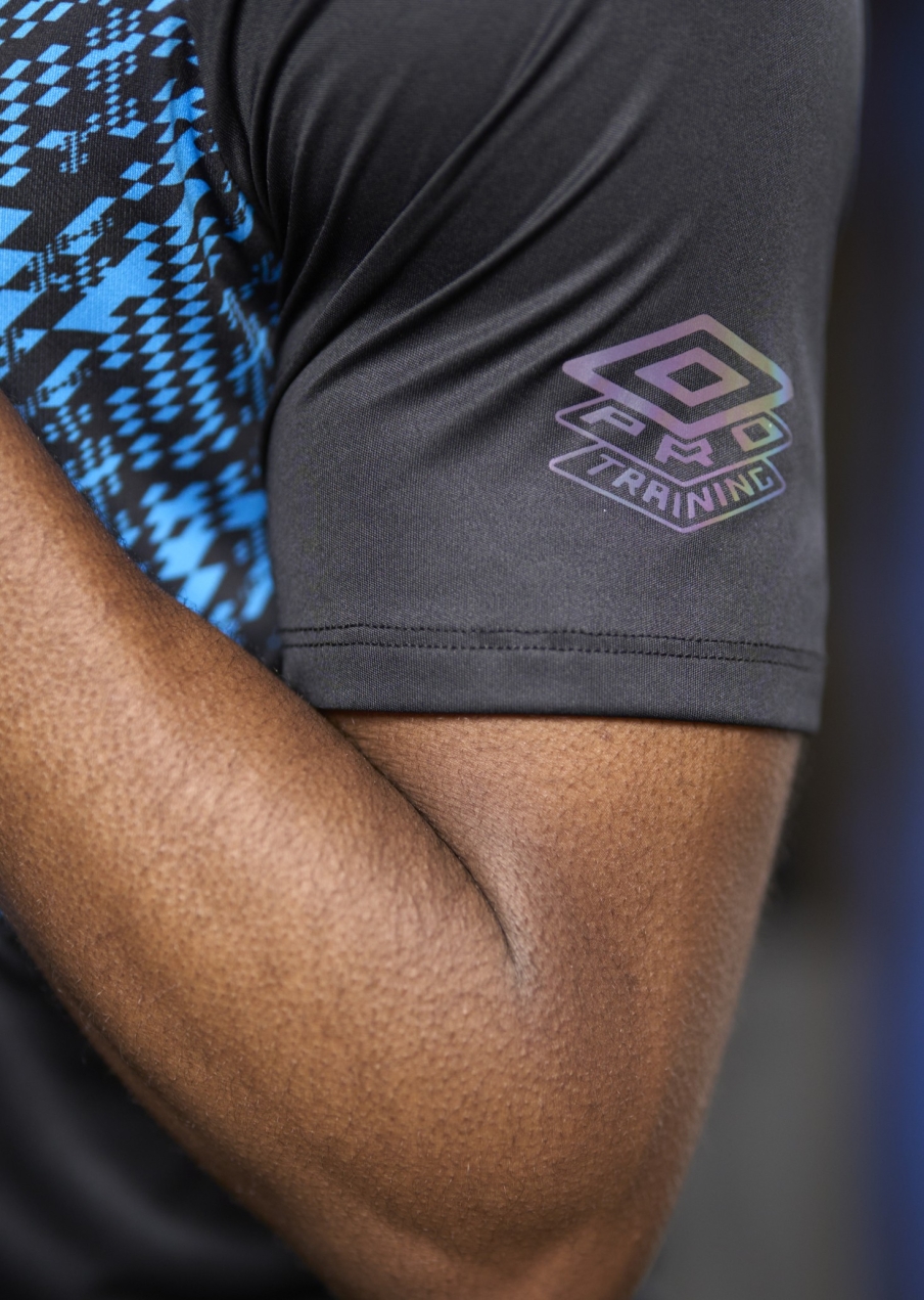 Umbro Pro Training Graphic Jerseyblack / Malibu Blue