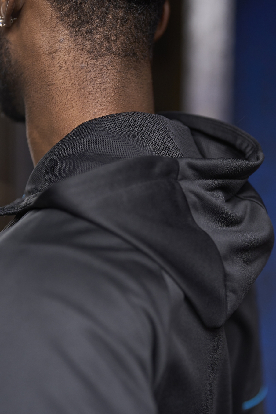 Umbro Jacket Pro Training FZ Hoodie Black / Malibu Blue