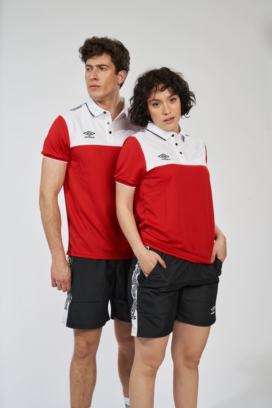 Polo Umbro Victoria Rojo / Blanco