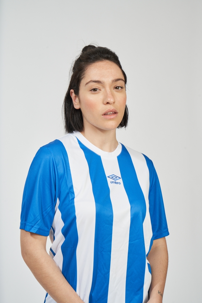 Camiseta Umbro Brave Azul/Branca
