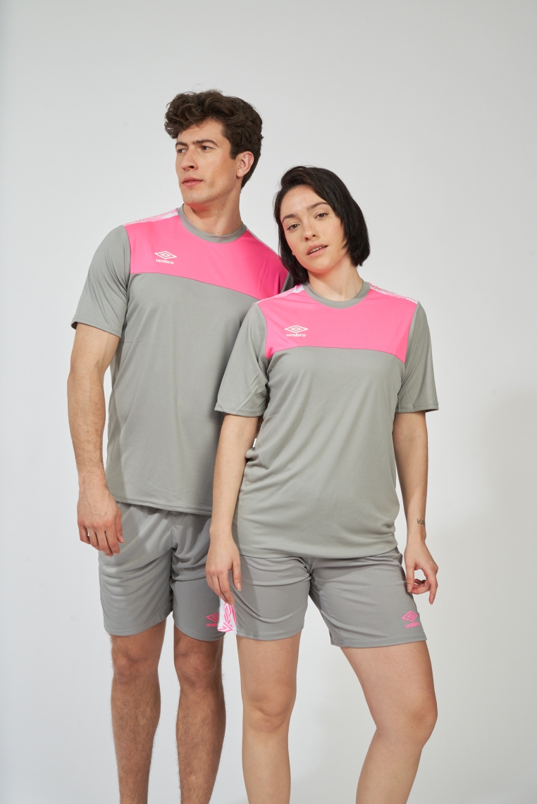 Umbro Ness Grau / Rosa T-Shirt