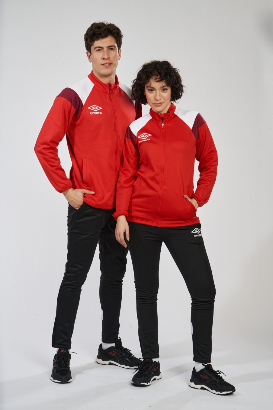Jaqueta Umbro Jipe Vermelho / Branco