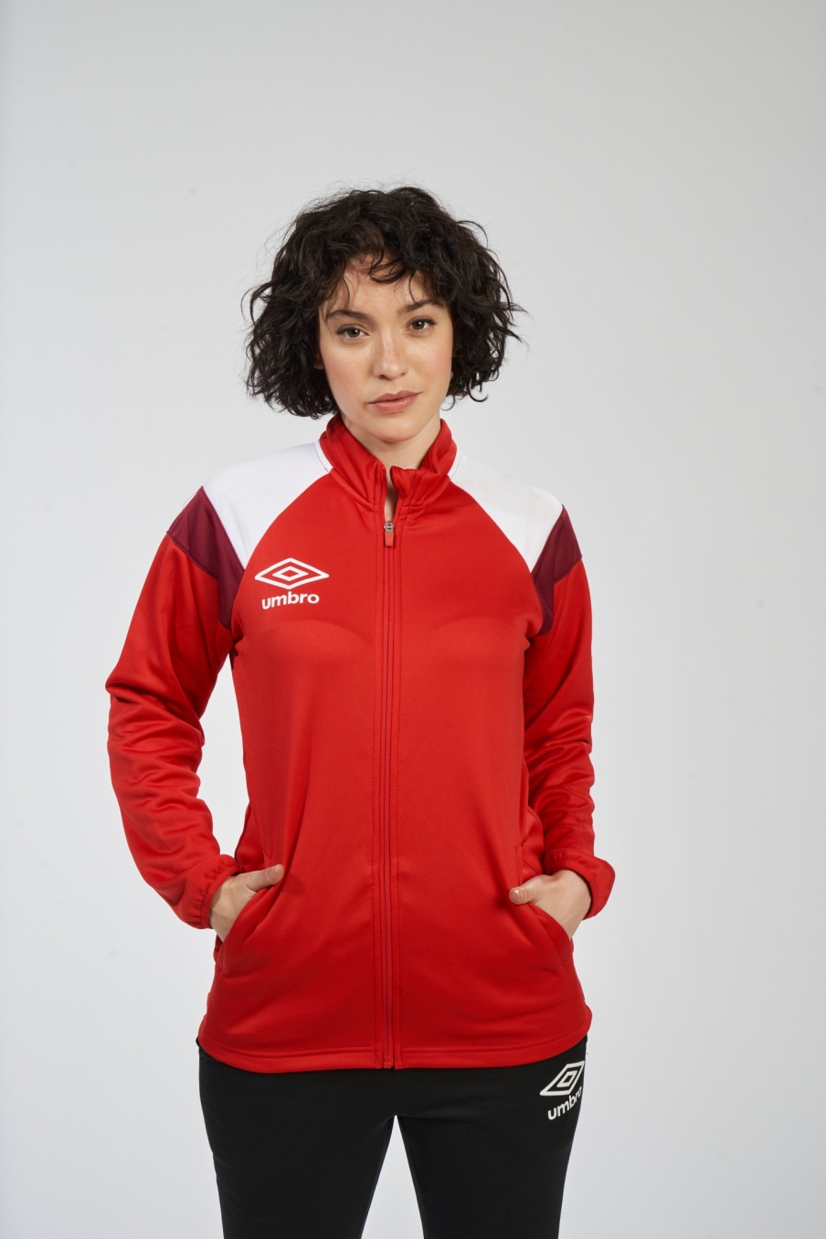 Jaqueta Umbro Jipe Vermelho / Branco