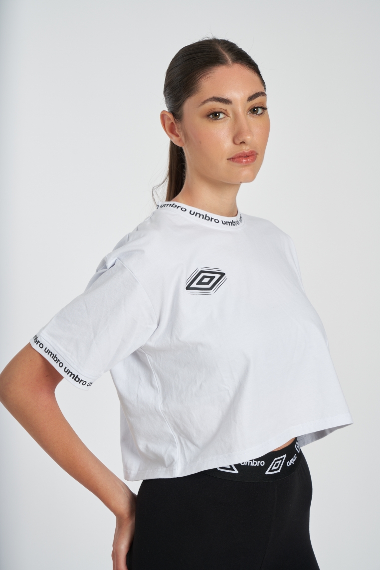 Umbro goldenes weißes T-Shirt