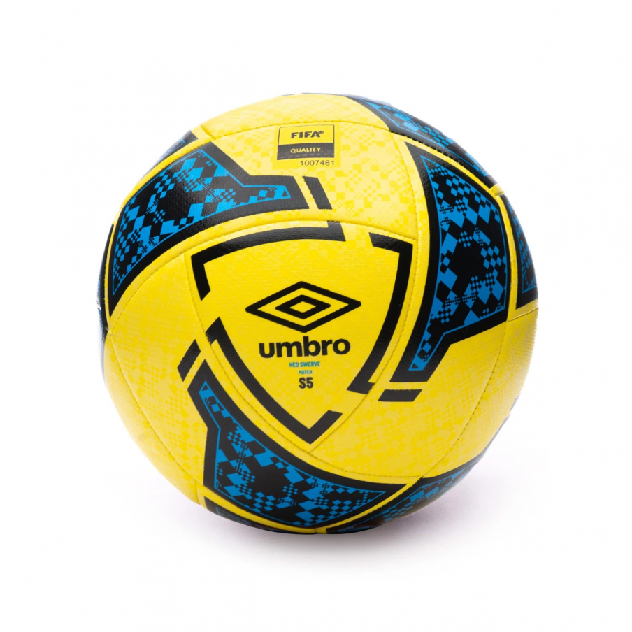 UMBRO NEO SWERVE MATCH YELLOW / BLACK / MALIBU BLUE BALL