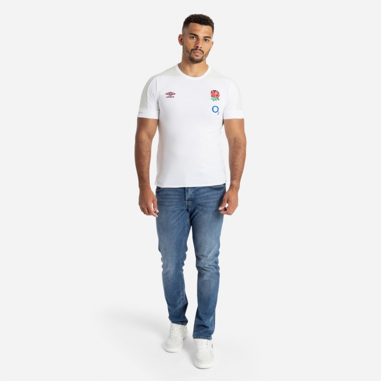 INGLATERRA TEE DE APRESENTAÇÃO S/S (O2) BRANCO BRILHANTE / ORVALHO NEBULOSO