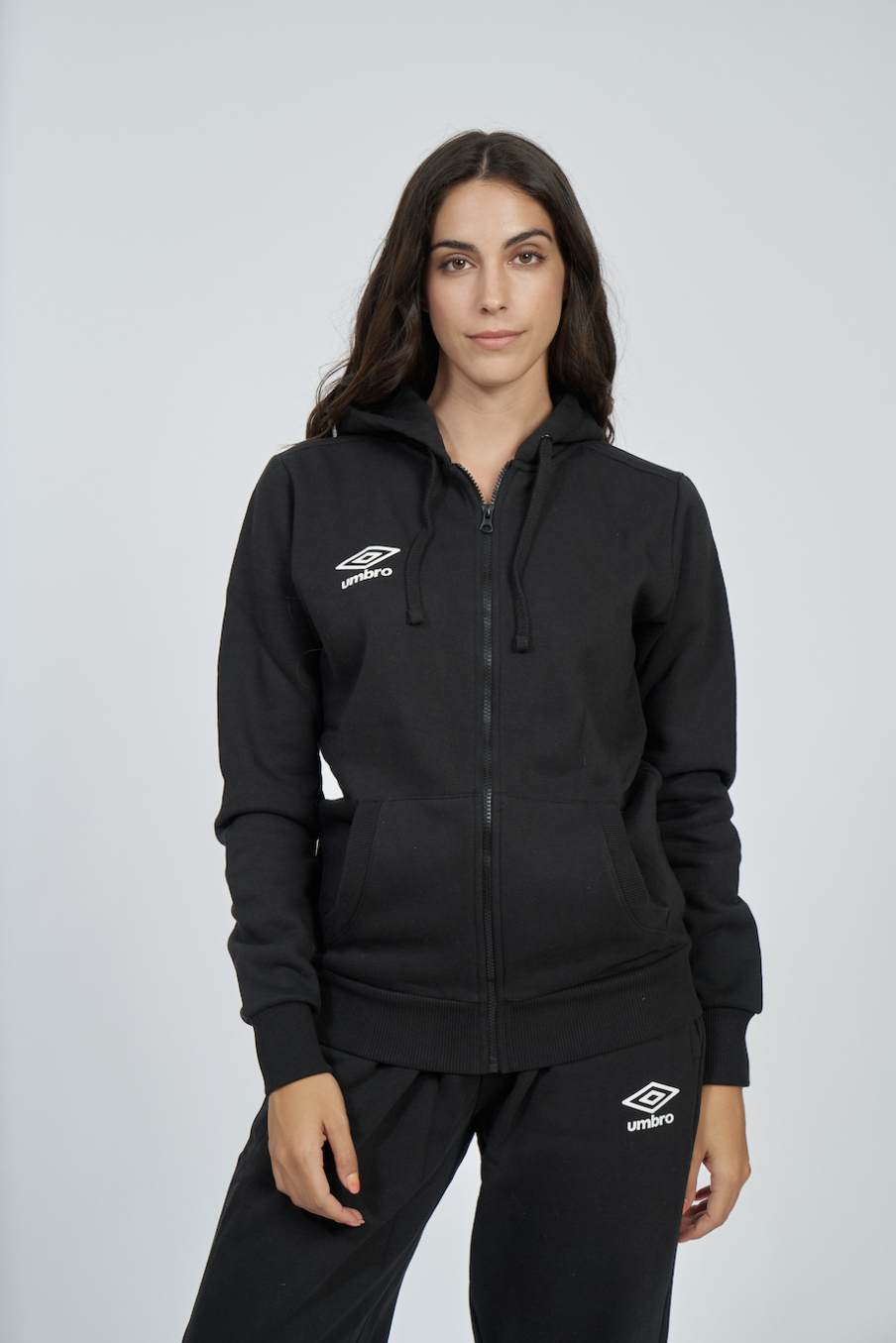 Moletom Umbro Guarda-Roupa com Capuz Pequeno Logo Preto