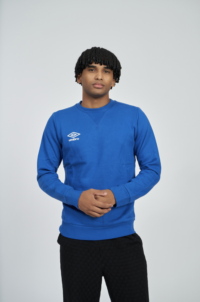 Umbro Wardrobe Neck Small Logo Royal Sweatshirt