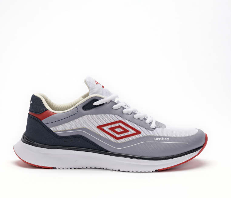 Umbro Priam Mid Sneaker Gray / White / Navy / Red