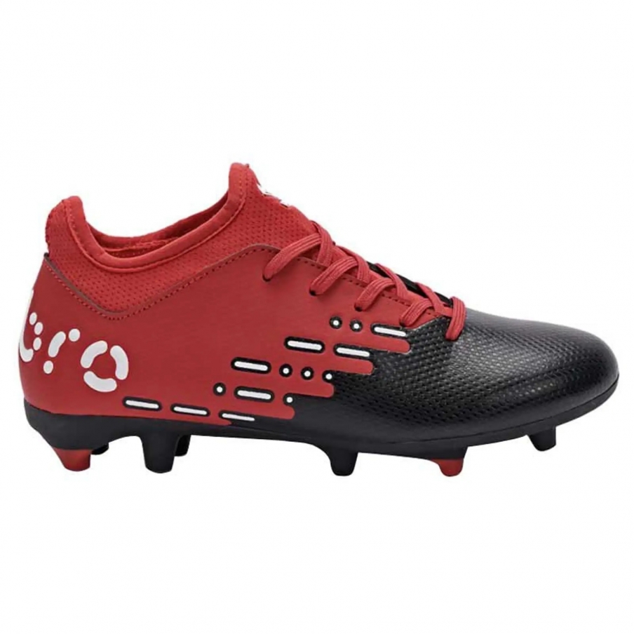 Umbro Cypher FG Football Boot - Junior Black / White / Vermillion