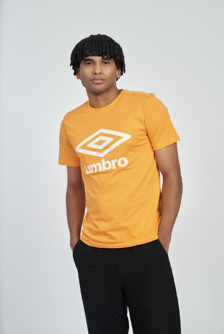 Camiseta Umbro Wardrobe Large Logo Orange / White