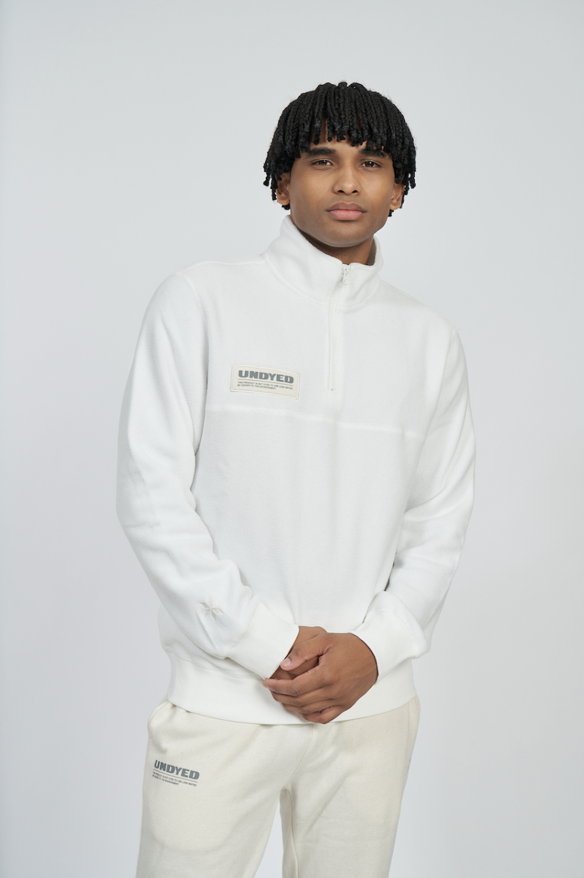 Polar Umbro Άβαφο Φλις με Φερμουάρ 1/4 Φυσικό