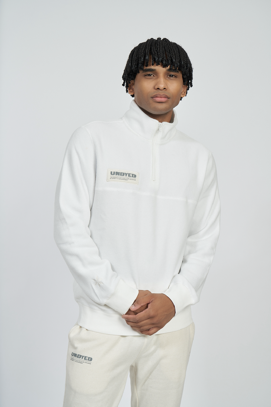 Polar Umbro Undyed 1/4 Zip Fleece Natural