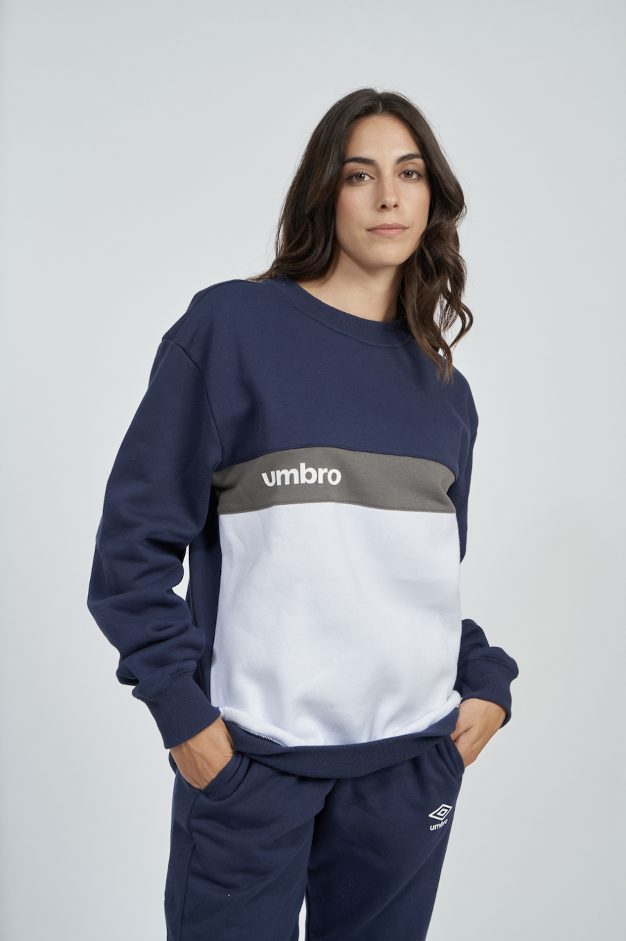 Umbro Fw Sportswear Sweat Dark Navy / Brilliant White / Gunmetal