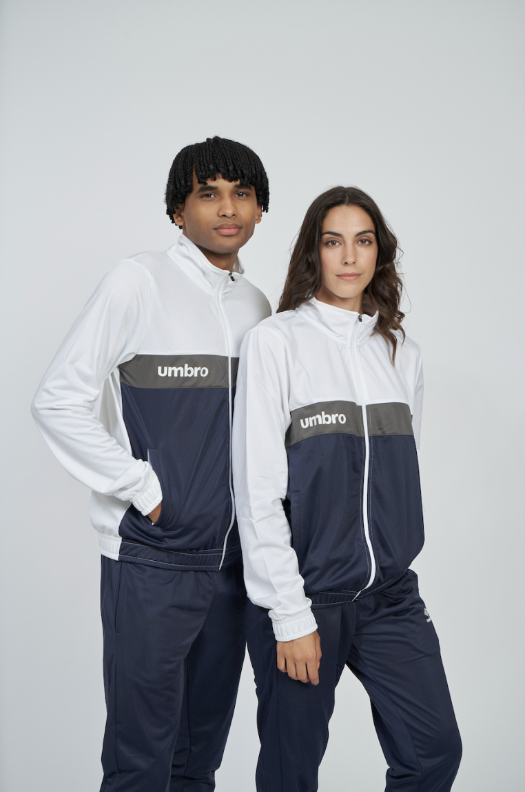 Chaqueta Umbro Fw Sportswear Track Top Brilliant White / Dark Navy / Gunmetal