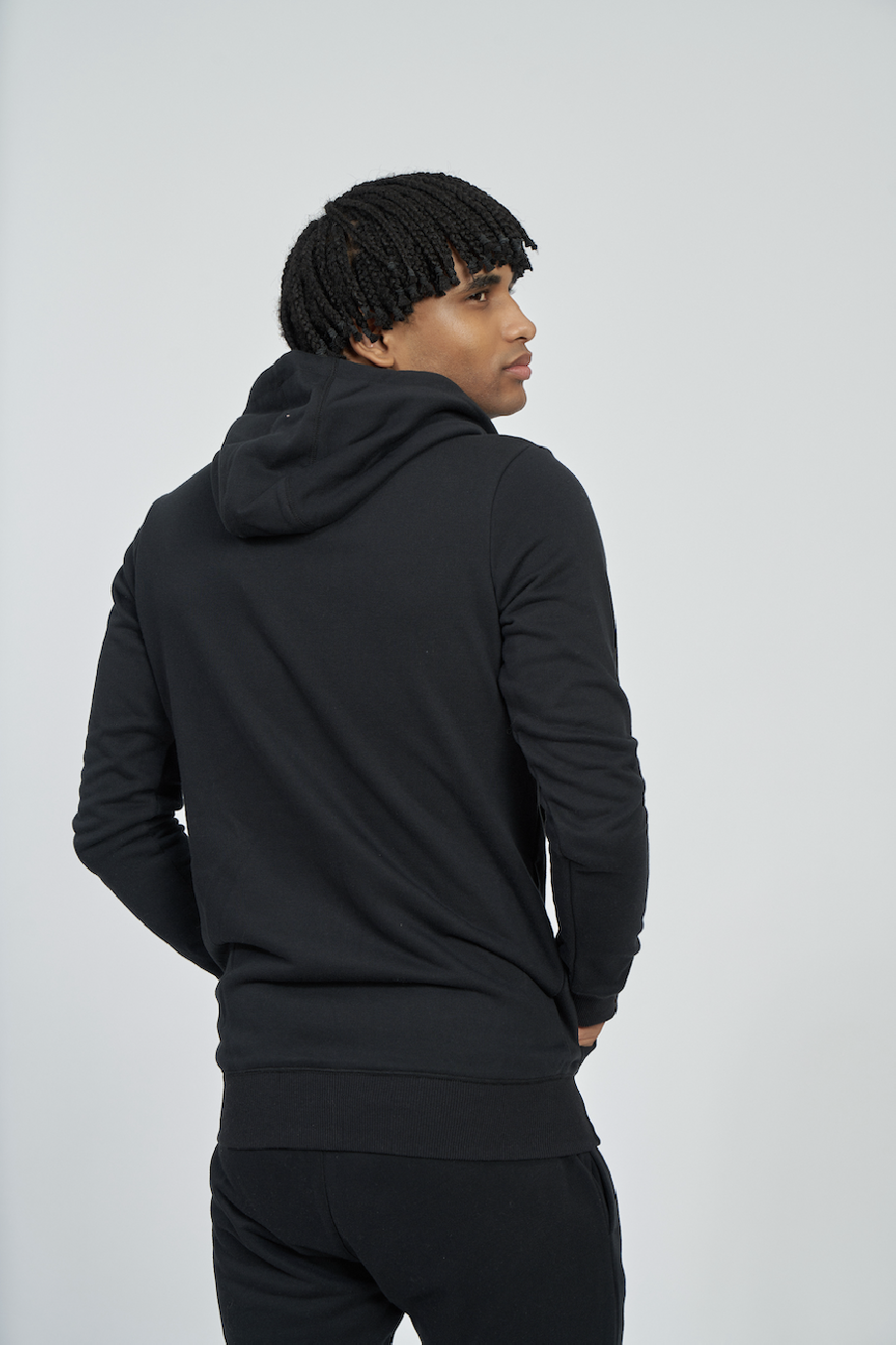 Jaqueta Umbro Fw Terrace Zip com capuz preta / bronze