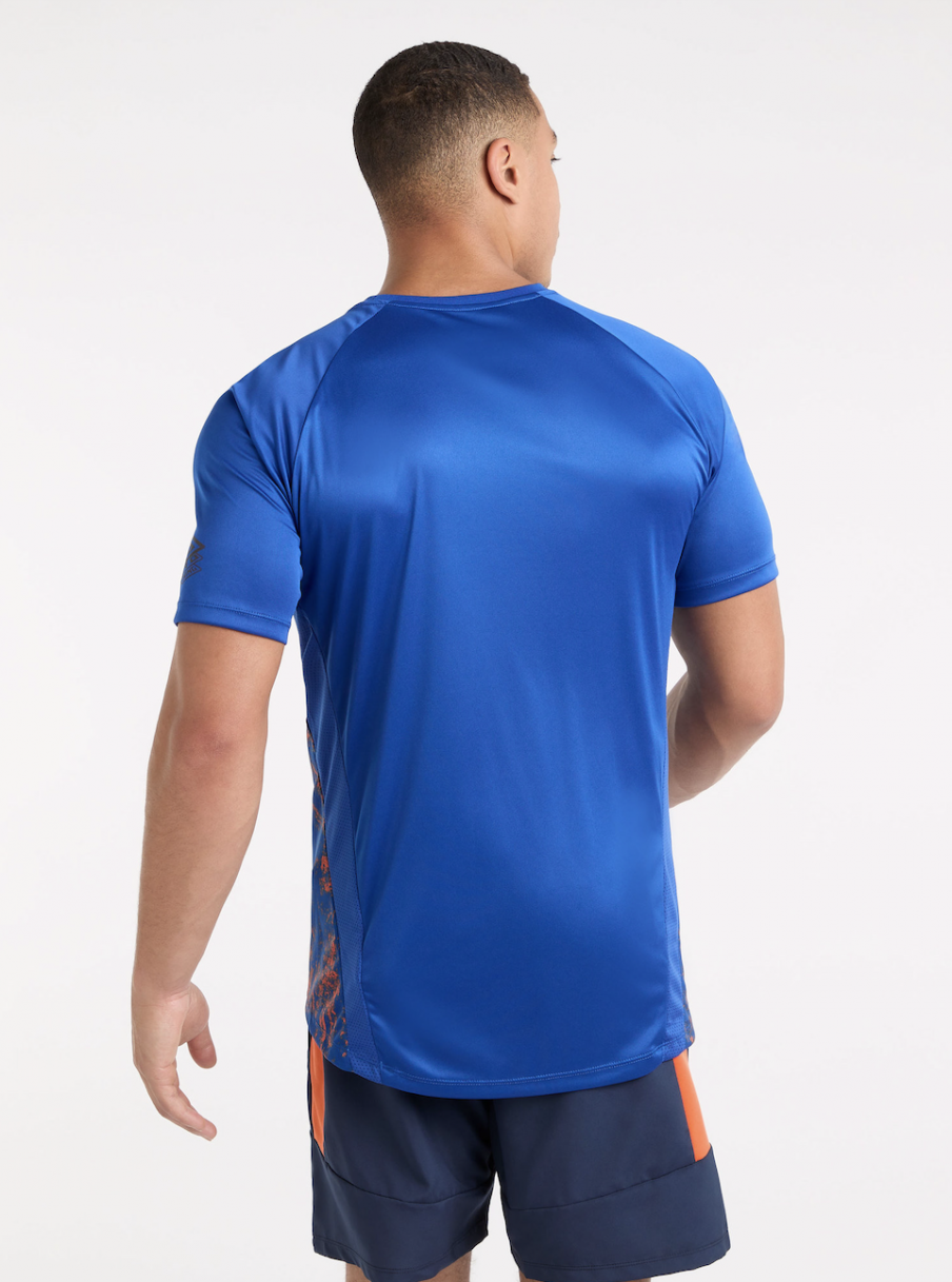 T-shirt Umbro Pro Training Graphic Jersey Deep Surf / Vermillion Orange