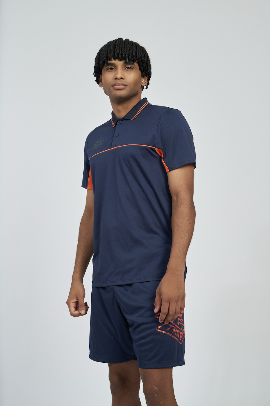 Polo Umbro Pro Training Active Polo Dark Navy / Vermillion Orange