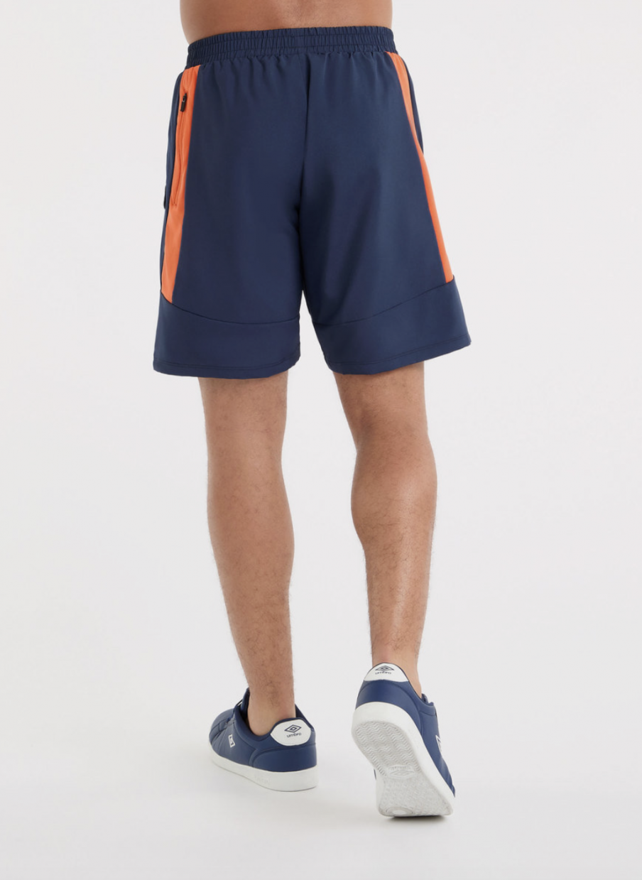 Umbro Pro Training Woven Short Marinho Escuro / Laranja Vermillion
