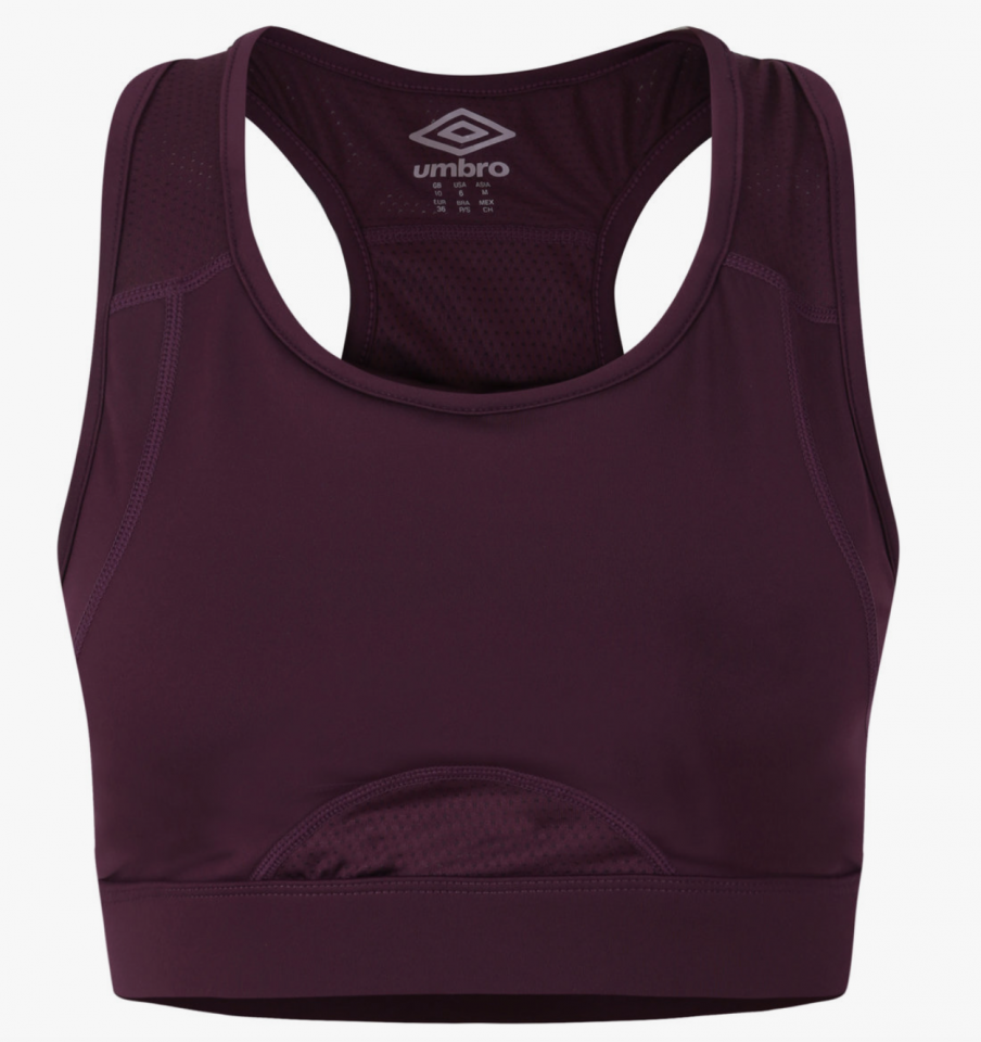 Sutiã esportivo Umbro Pro treinamento de esportes sutiã - mulheres potentes roxo / sombras malva