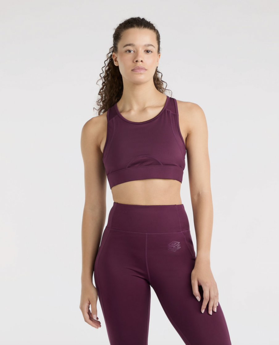 Sutiã esportivo Umbro Pro treinamento de esportes sutiã - mulheres potentes roxo / sombras malva