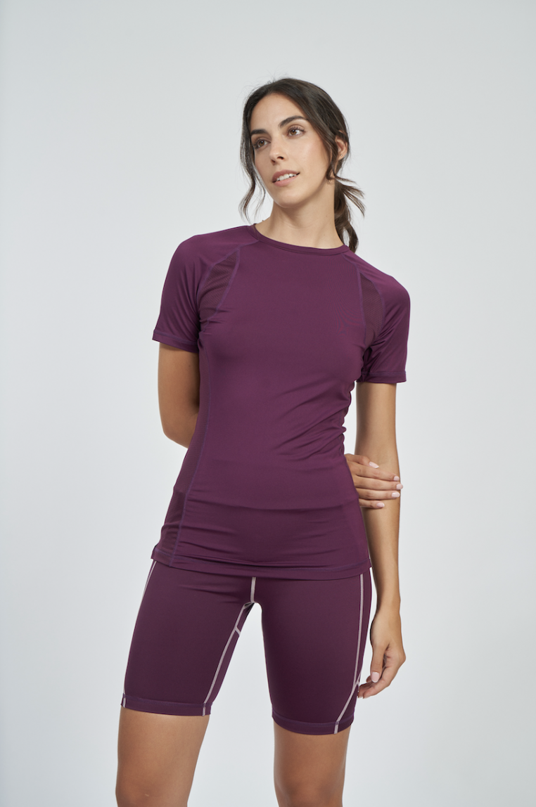 Camiseta Umbro Pro Training Poly Tee - Womens Potent Purple / Mauve Shadow