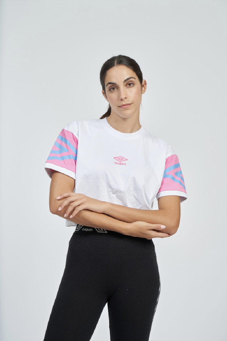 Umbro Baintha White/Pink/Sky T-Shirt