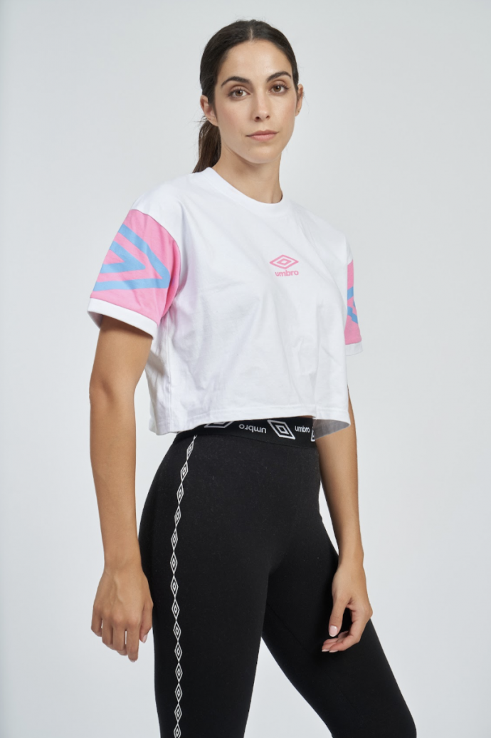 Umbro Baintha White/Pink/Sky T-Shirt