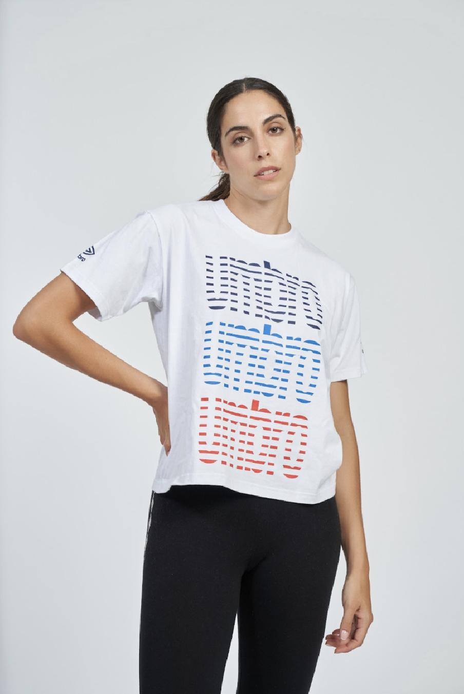 Camiseta Umbro Chomolhari Branco/Azul/Céu/Rosa