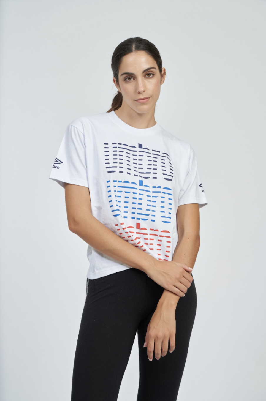 Camiseta Umbro Chomolhari Branco/Azul/Céu/Rosa