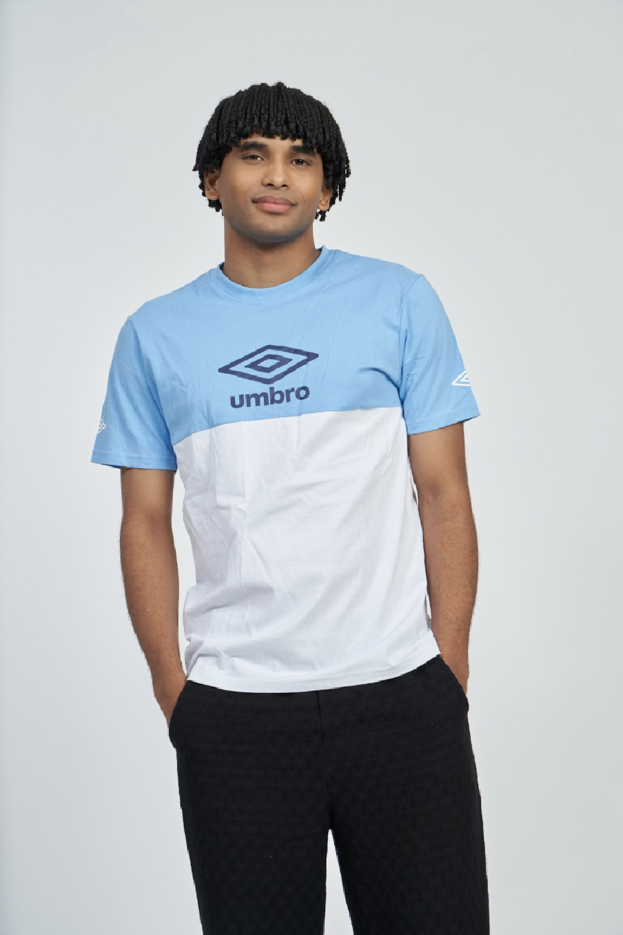 Camiseta Umbro Blue Céu de Alteração / Branco / Marinha